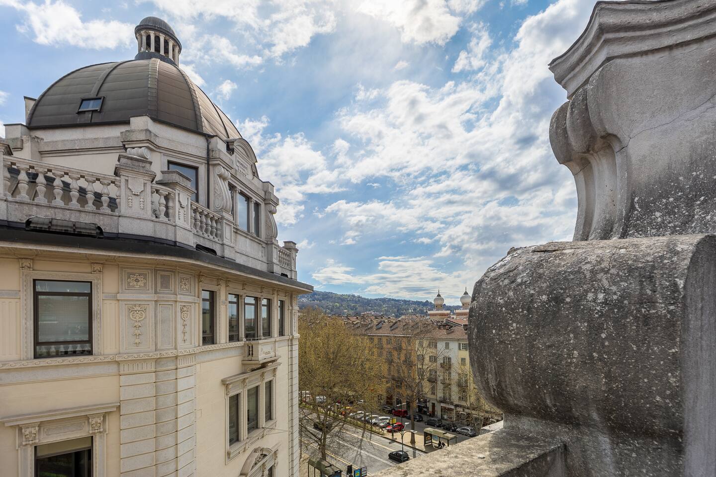 Vista dall'appartamento sui tetti di Torino