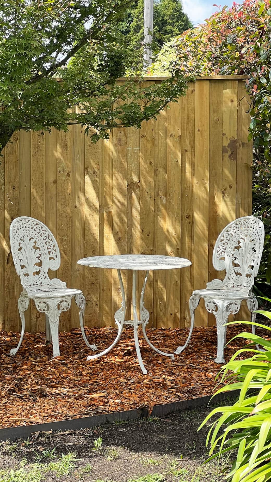 Quite outdoor seating
