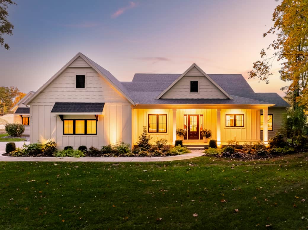 Front at sunset