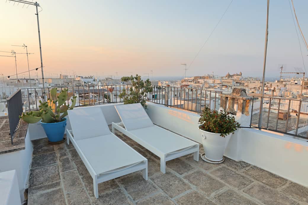 private terrace with sea view