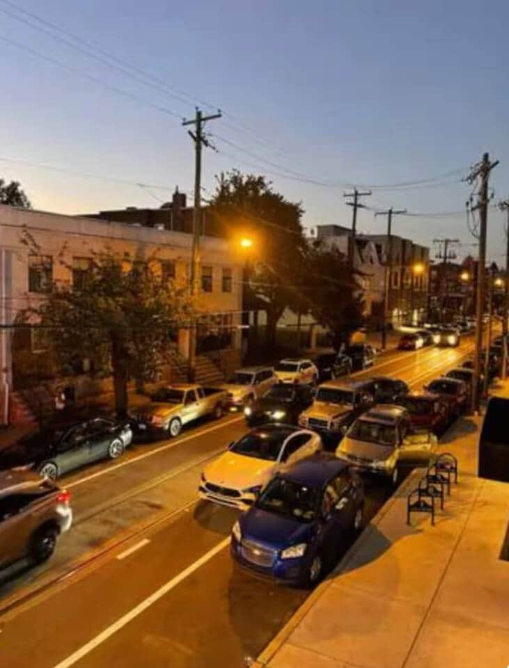 Outside street view