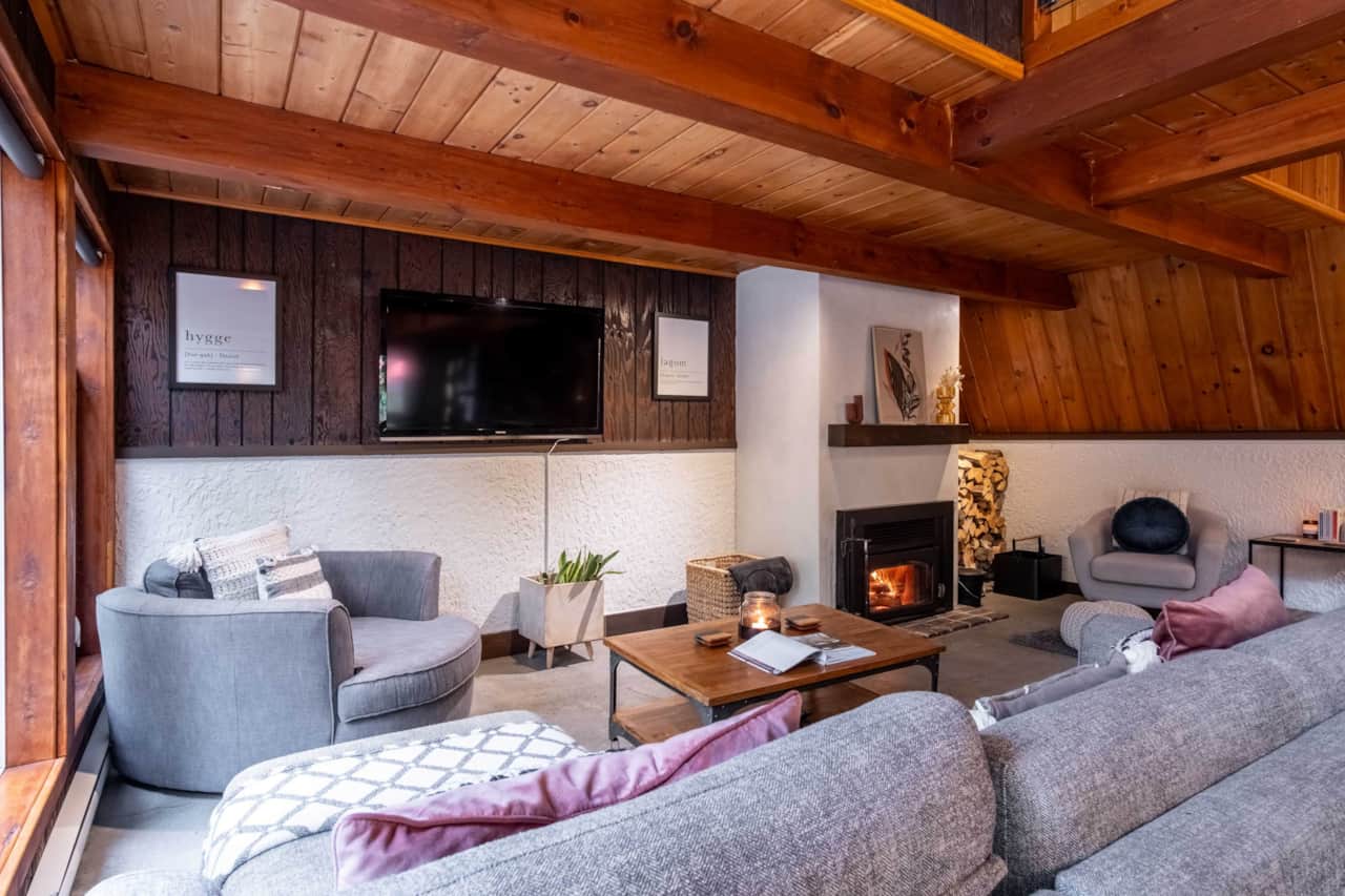 Espace de vie du chalet norvégien