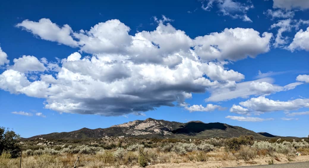 Cahuilla Mountain under the clouds