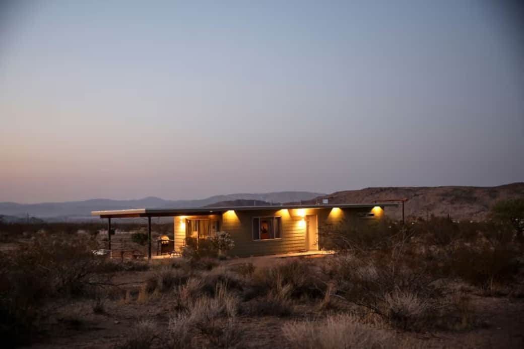 Motel California - Exterior at Dusk