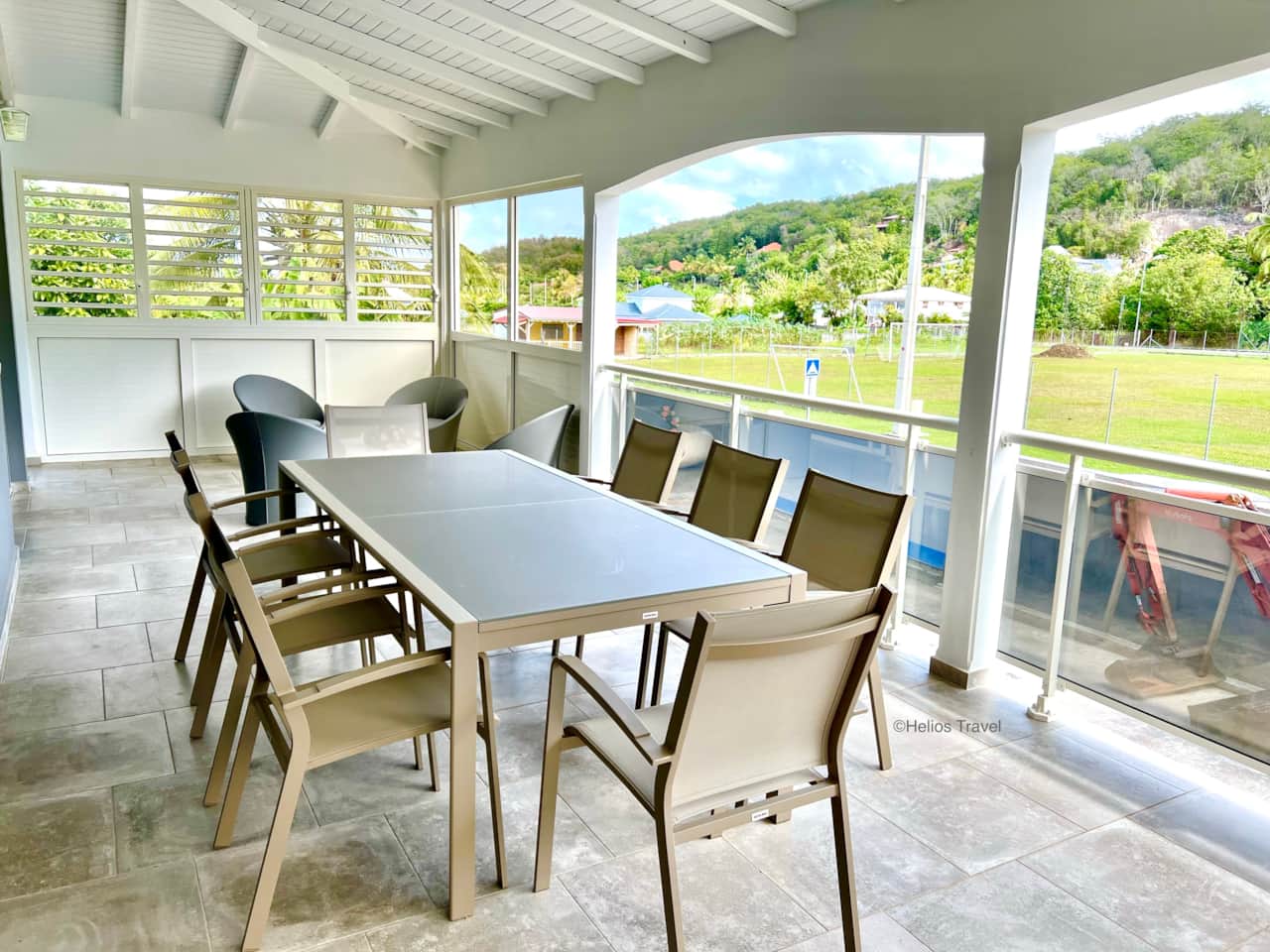 La terrasse de la villa Hibiscus 3 chambres