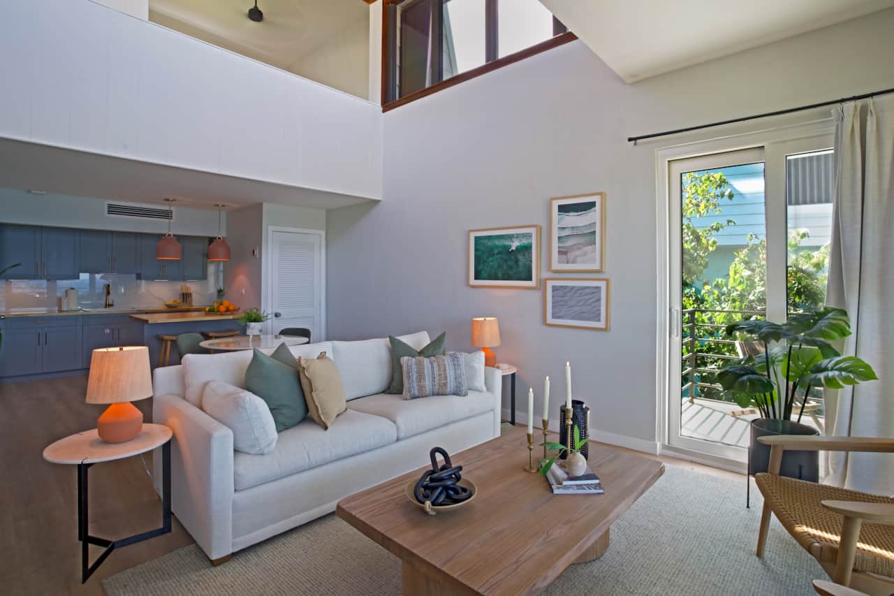 Open Living and Dining