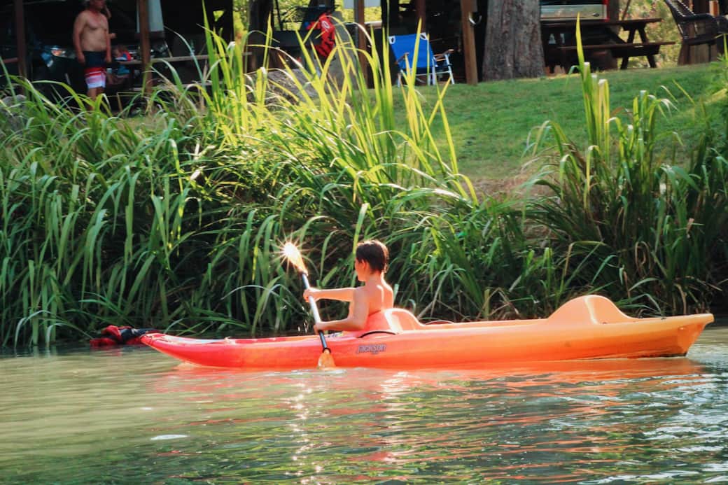 We keep both 1 seater & 2 seater kayaks on property for you to use