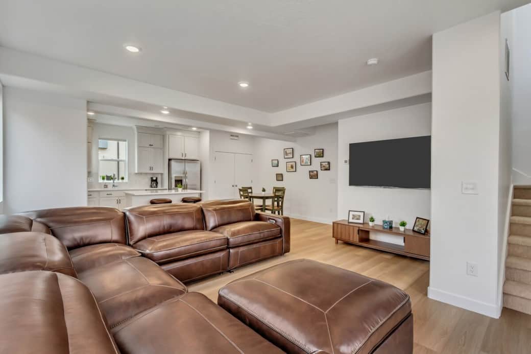living room and kitchen