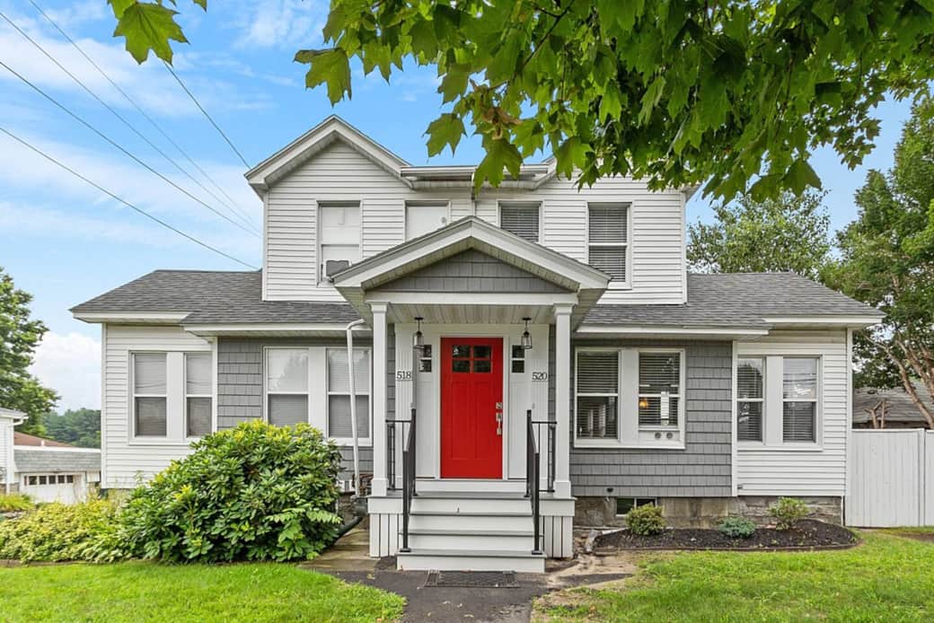 Two-family home on state route 110, conveniently located 1/2 mile from route 93. Our townhouse is the right side of the house. Two-family home on state route 110, conveniently located 1/2 mile from route 93. Our townhouse is the right side of the house.