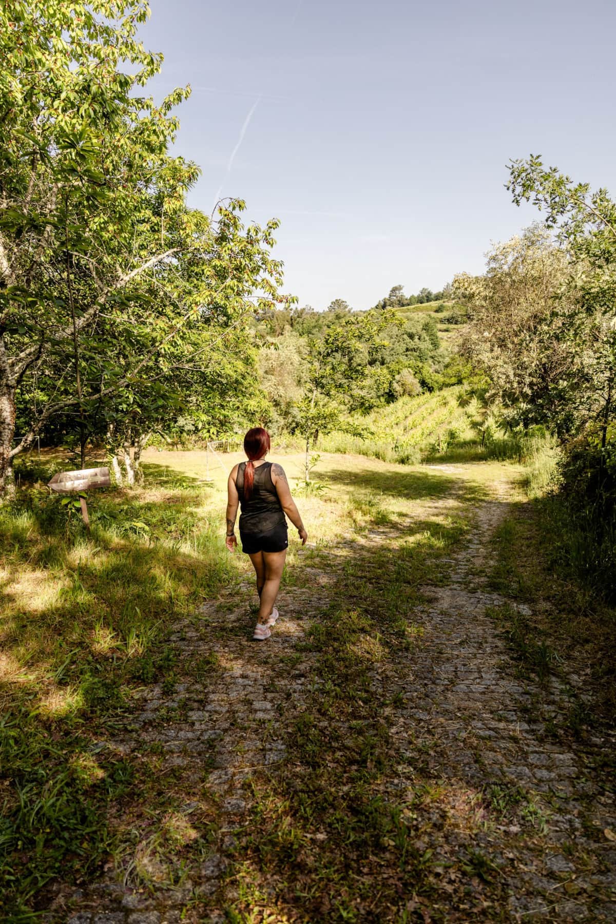 Wandelen op de camping