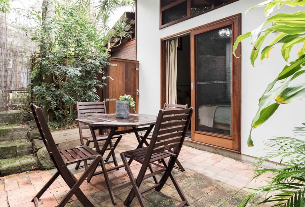 Private outdoor courtyard