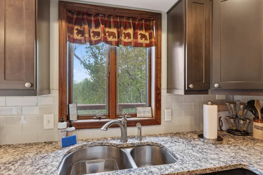 Kitchen sink with a view