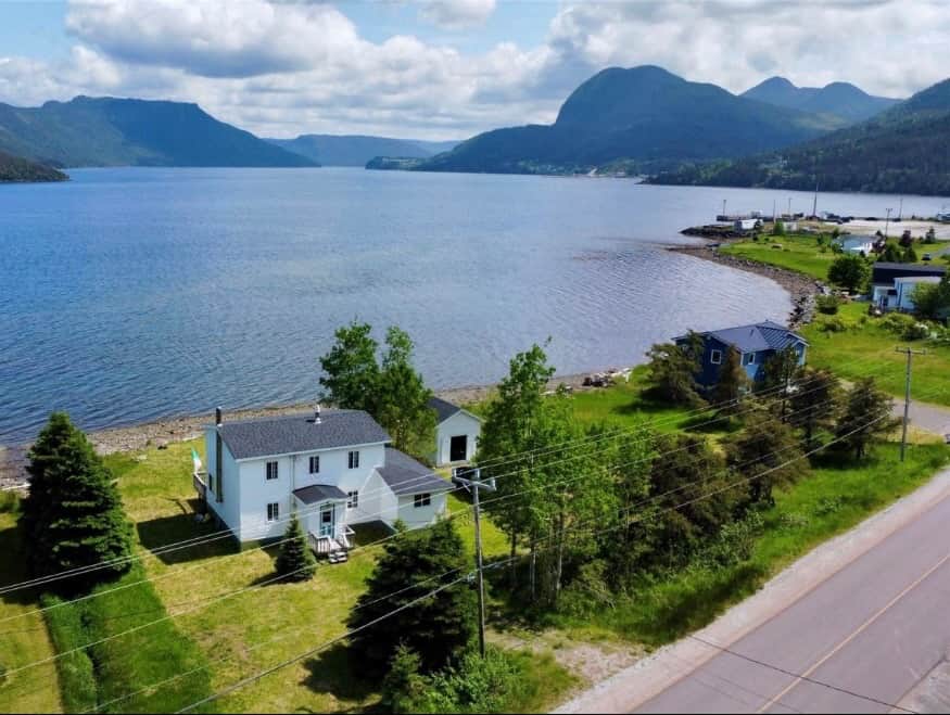 Bonne Bay Biscuit Box aerial view Bonne Bay Biscuit Box aerial view