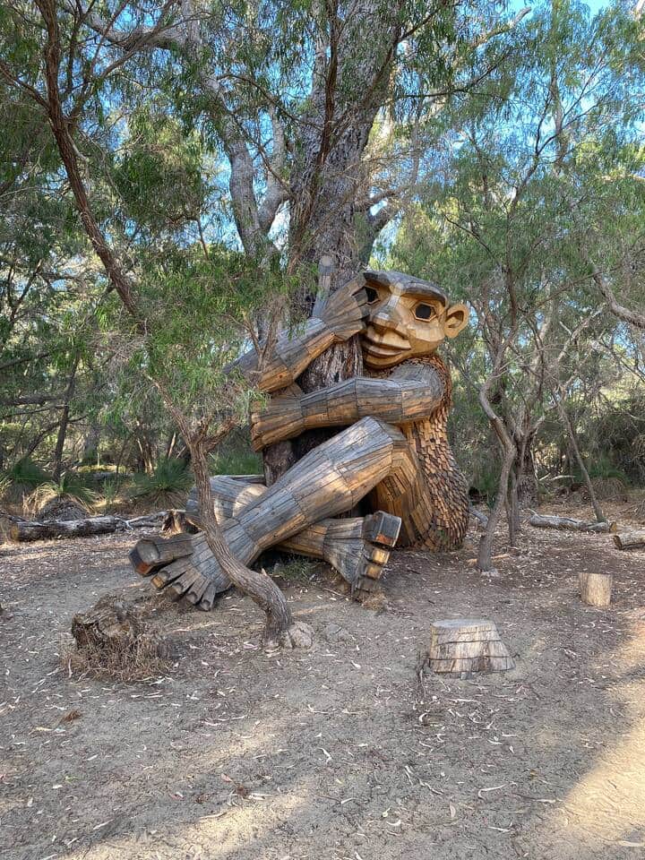 Take a tranquil lakeside stroll to discover the hidden Giant of Mandurah – a secret waiting.