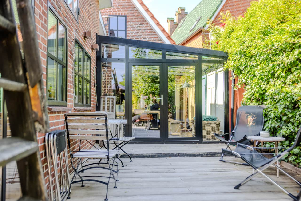 Terrace in front of the conservatory