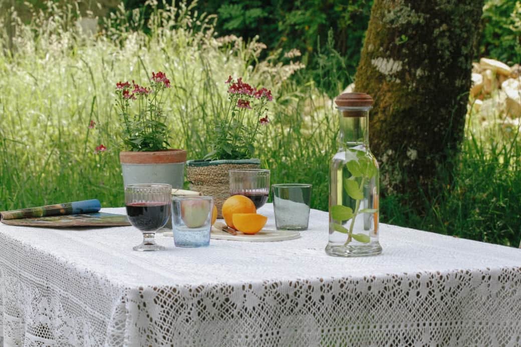 Table in the garden