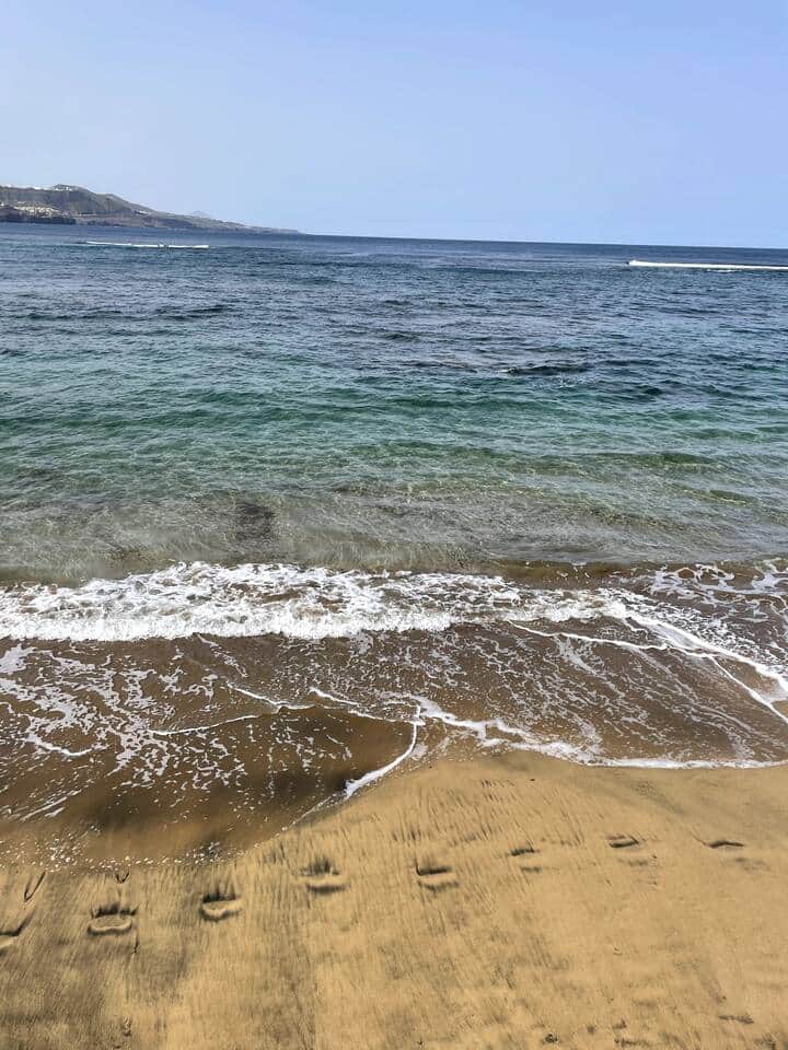 nearby beach, Las Canteras 
