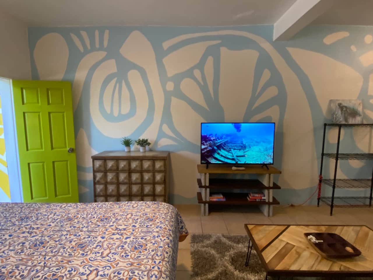 AC, Ceiling fan, Smart TV, Wi-fi.