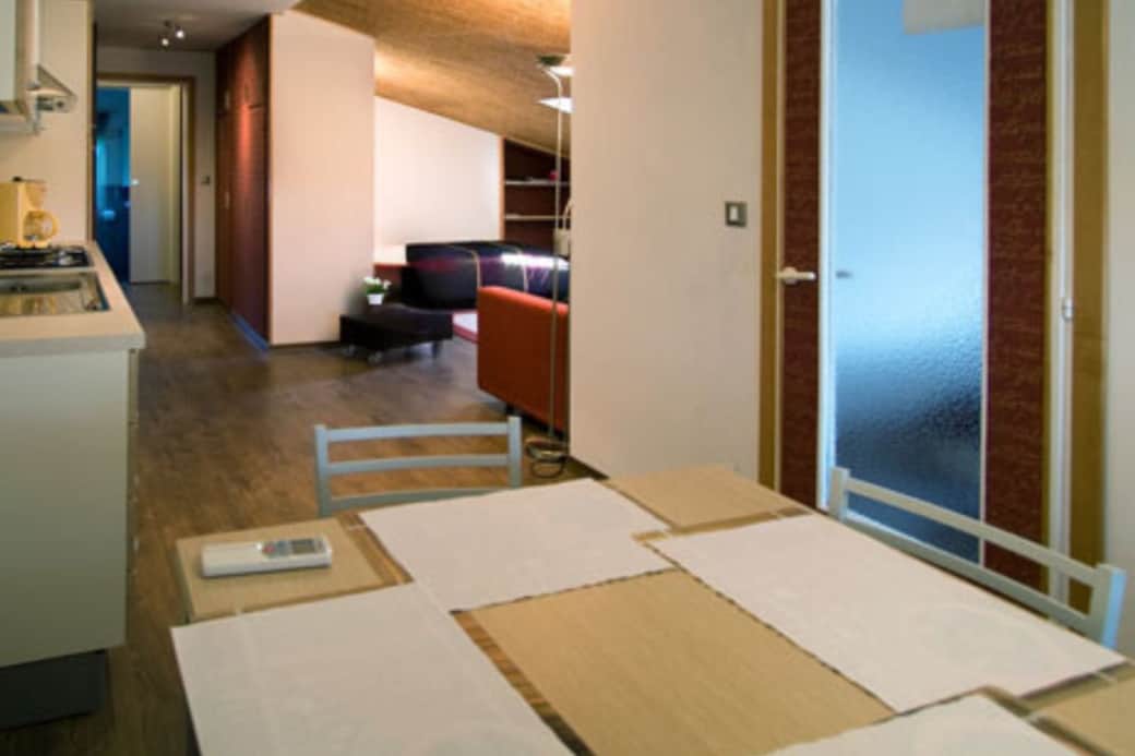 ZONA CUCINA E PRANZO MANSARDA AL GALLO