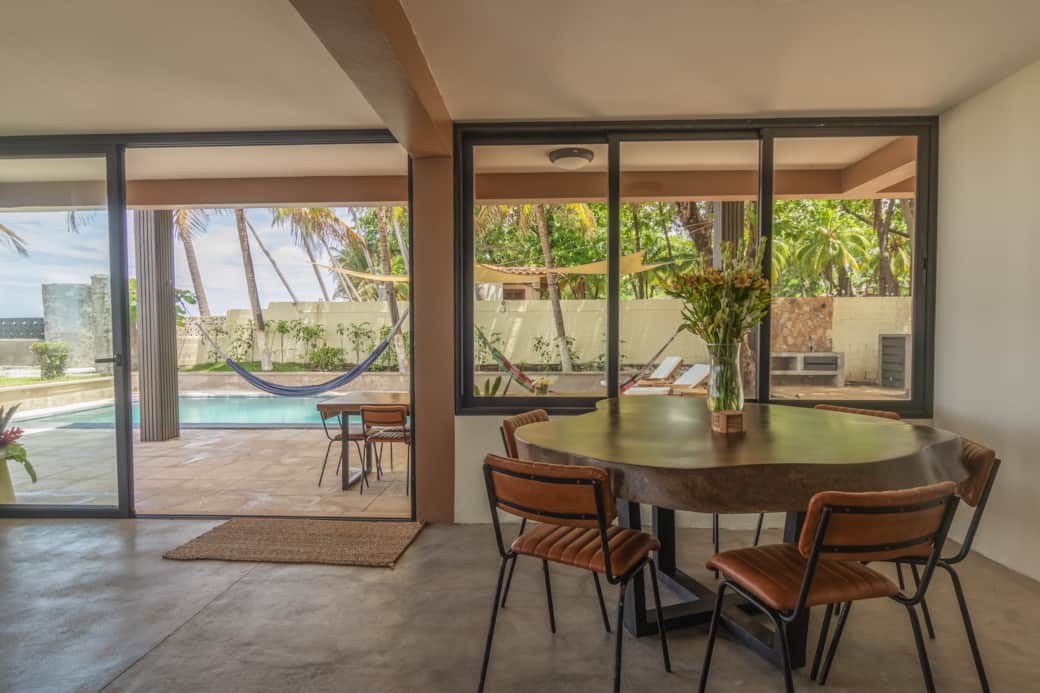 Indoor dining area