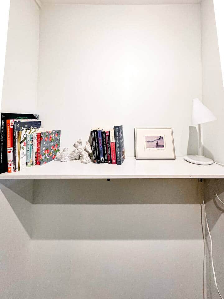 Selection of reading material in office area