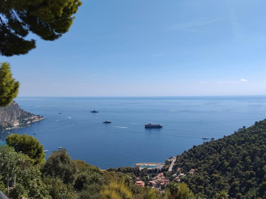 Saint-Jean-Cap-Ferrat seen from above, directly opposite the property