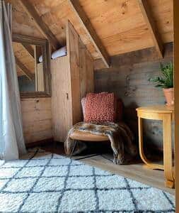 A place to sit, bedroom {cabin 4}