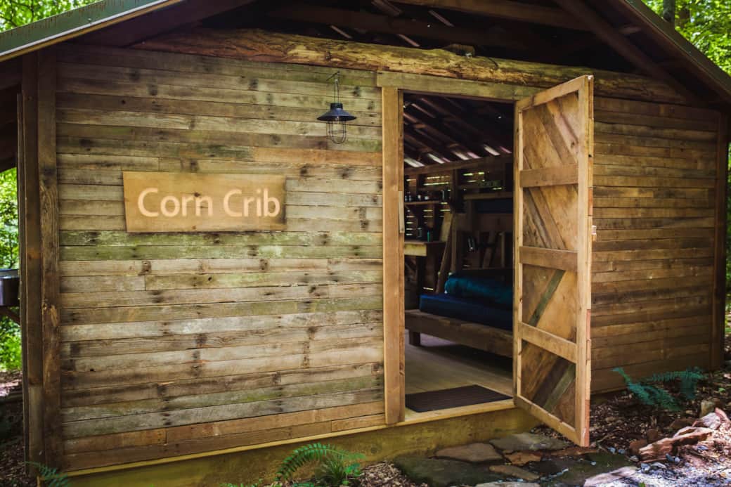 Front door to the Corn Crib