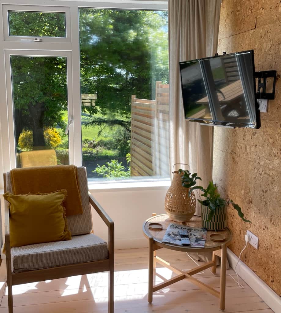 South facing picture windows