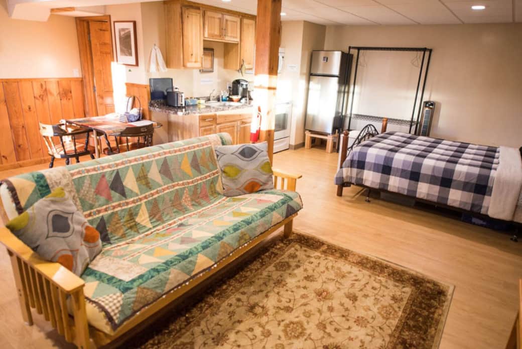 Futon and bed Futon and bed