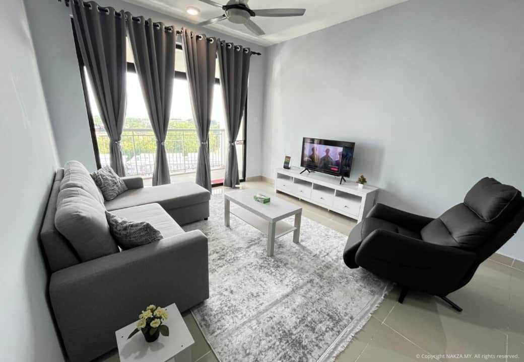 Spacious living room with a modern entertainment unit. Spacious living room with a modern entertainment unit.