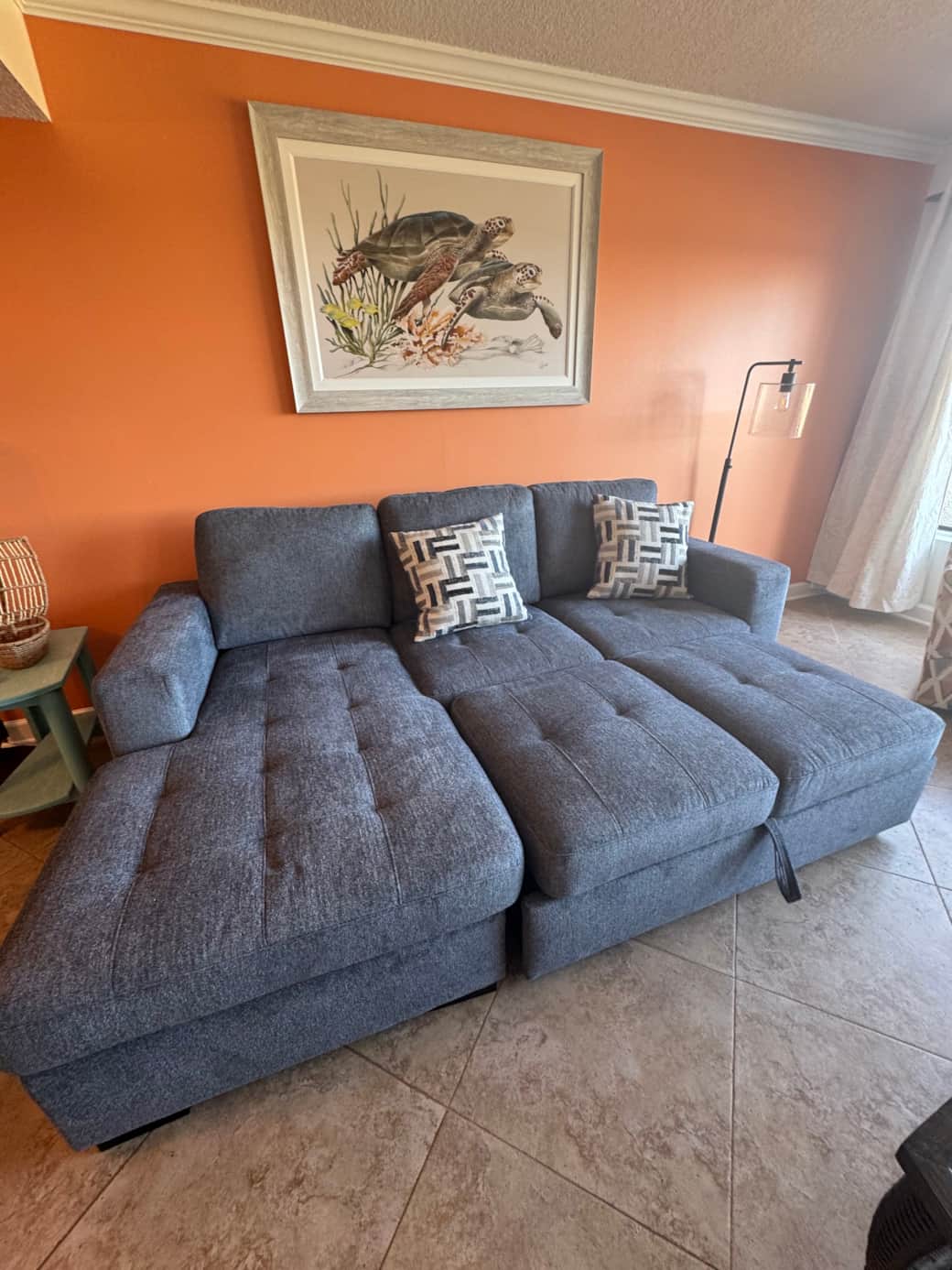 ~Couch converts to Queen-size bed~