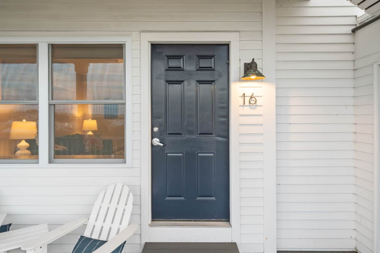 Deck and Front Door. Views overlooking the Merrimack River and Newburyport Harbor