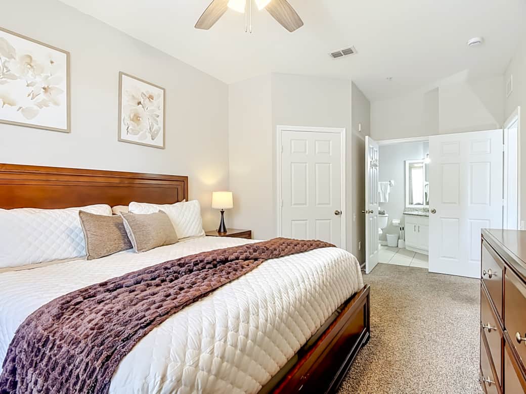 Private master suite designed for comfort