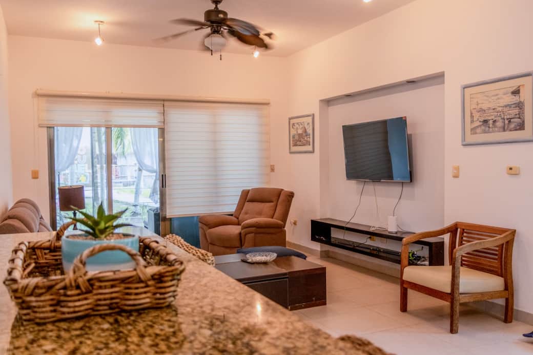 Living room with TV