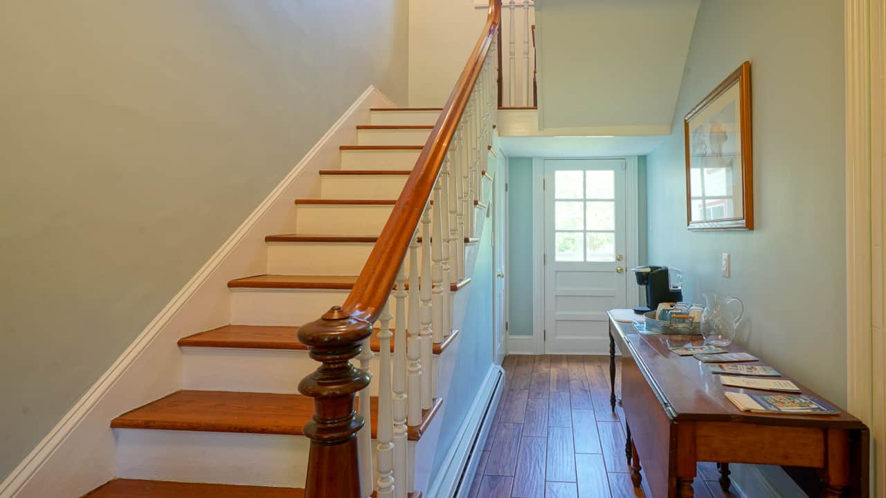 Lower entryway coffee bar