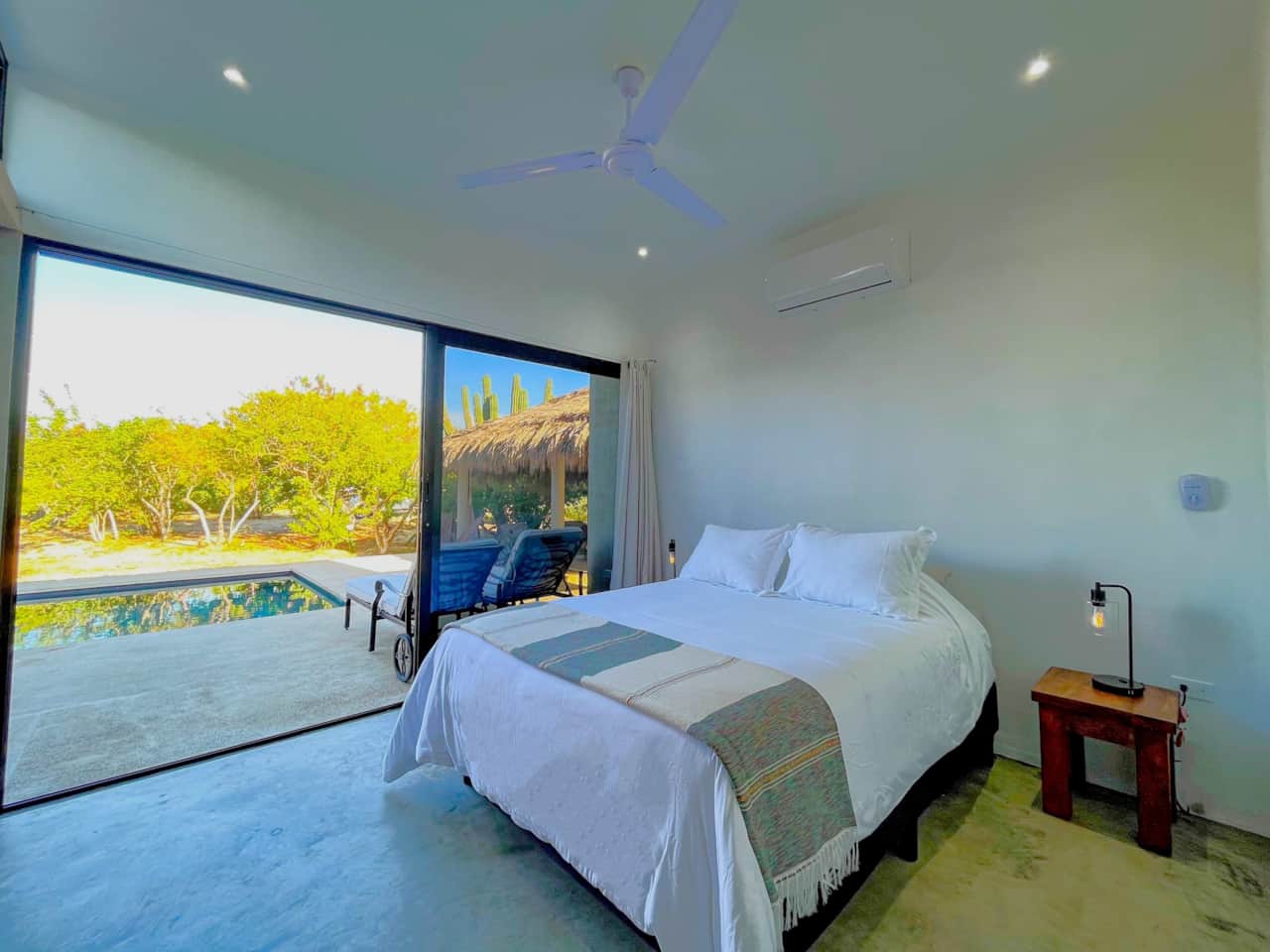 Casita One - Both poolside casitas have a comfortable Queen-size bed.
