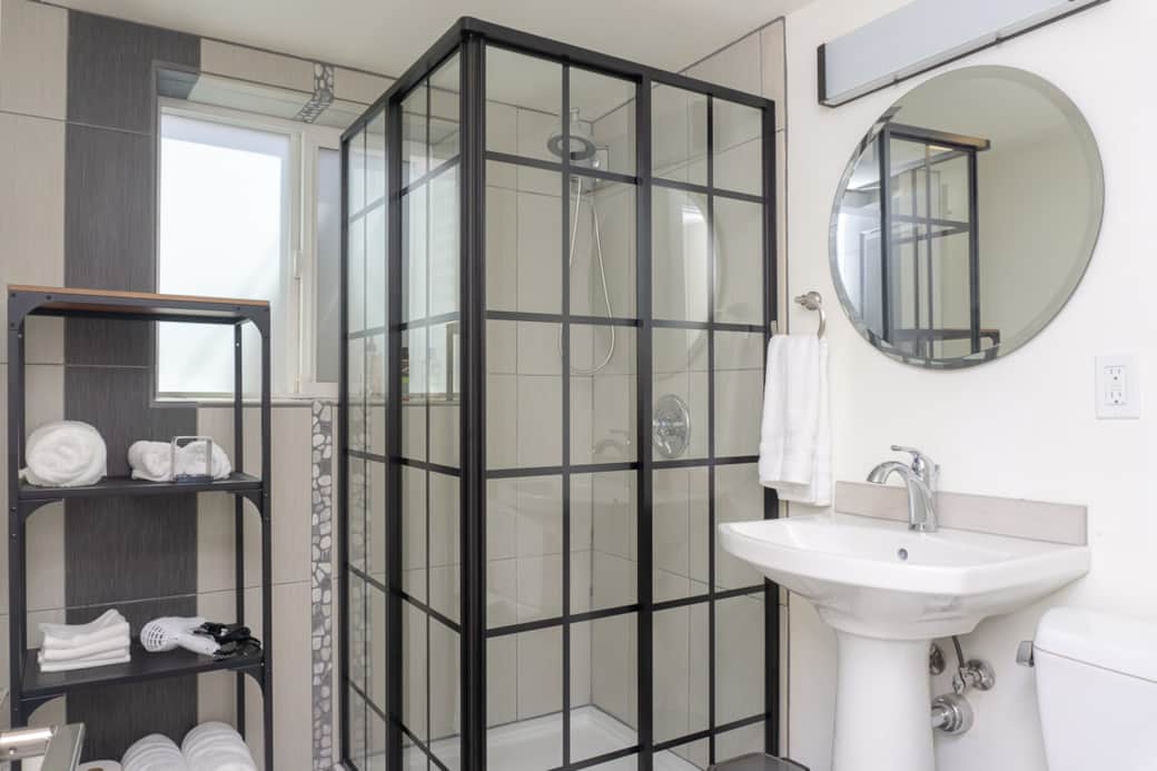 All tile bathroom