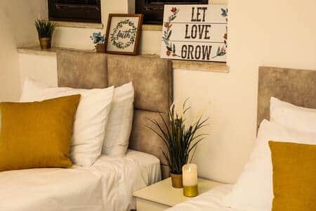 Master Bedroom- beds can be joined together or kept apart
