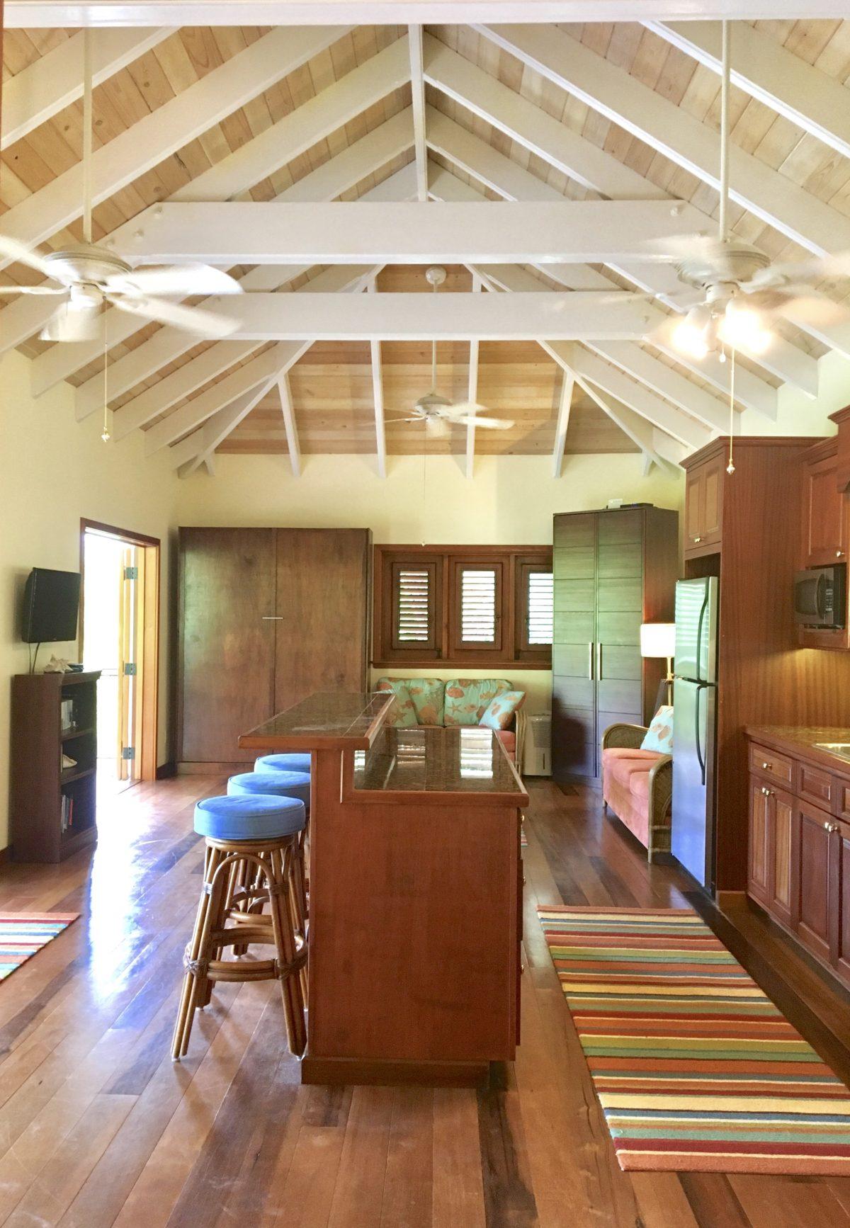 Kitchen and living area