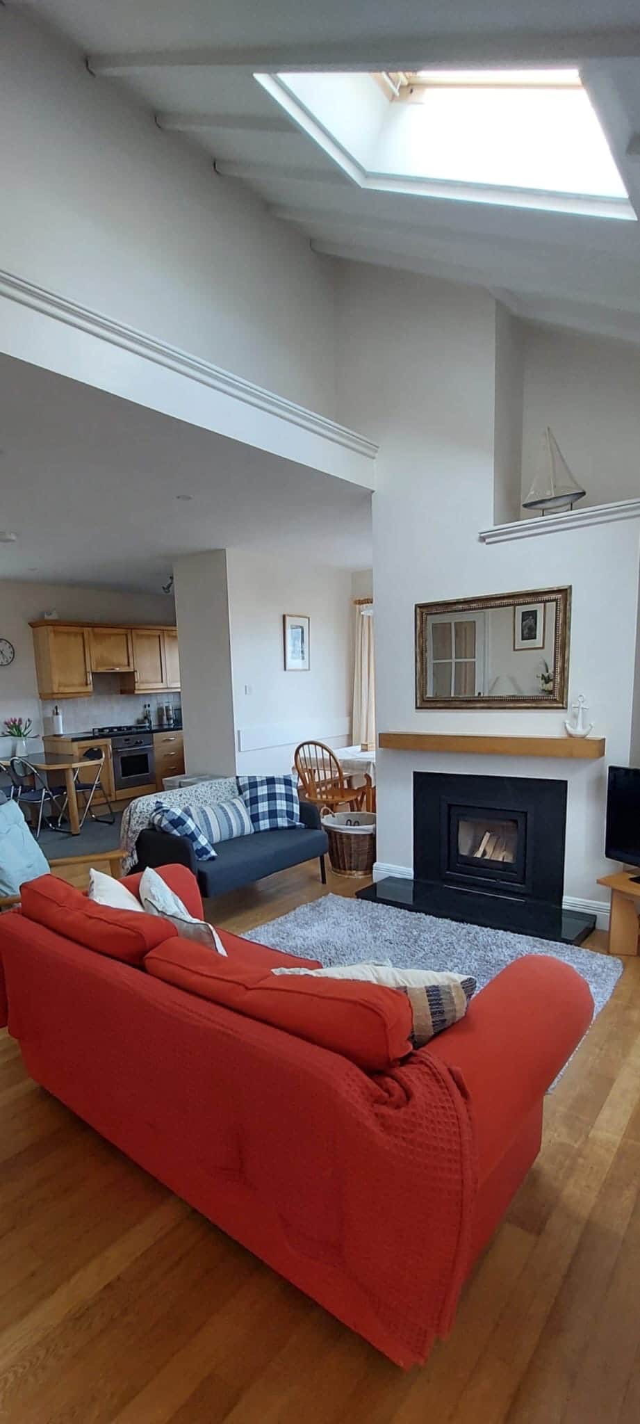 Fireplace and Living room