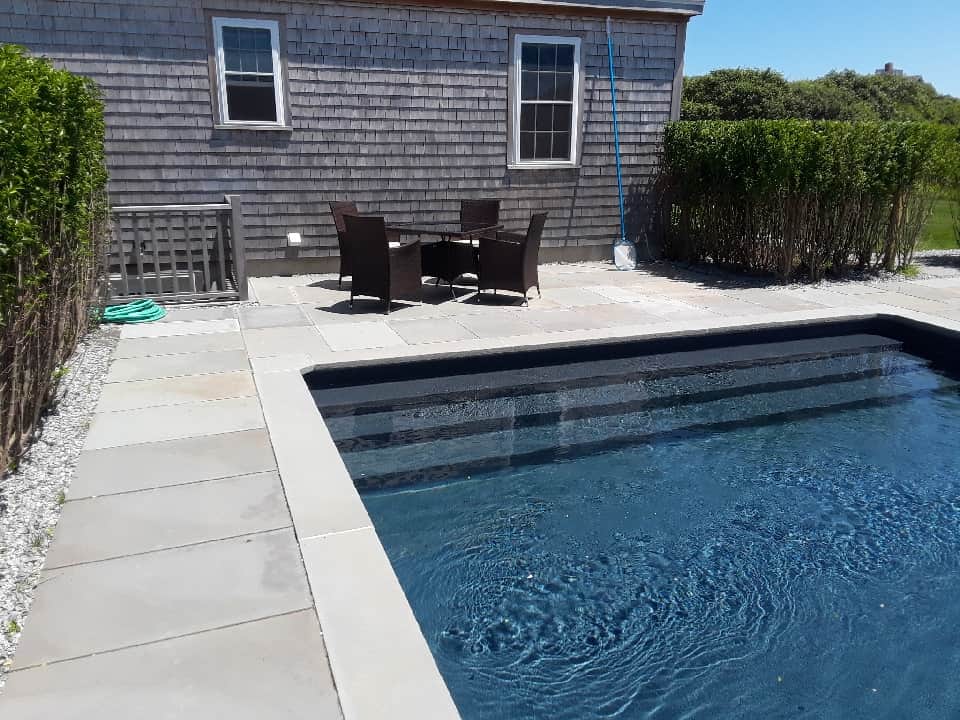 Pool steps and gate