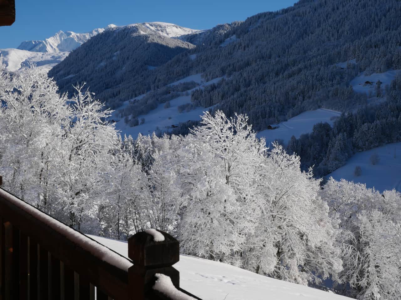 Vue balcon (côté Mont Blanc)