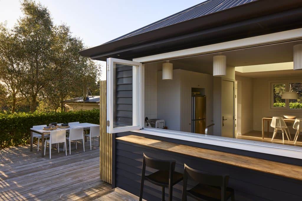 Outside dining on the deck