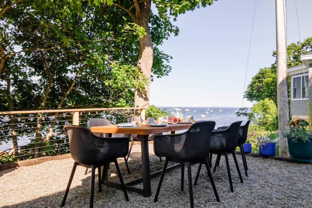 Outdoor seating and dining with a spectacular view!