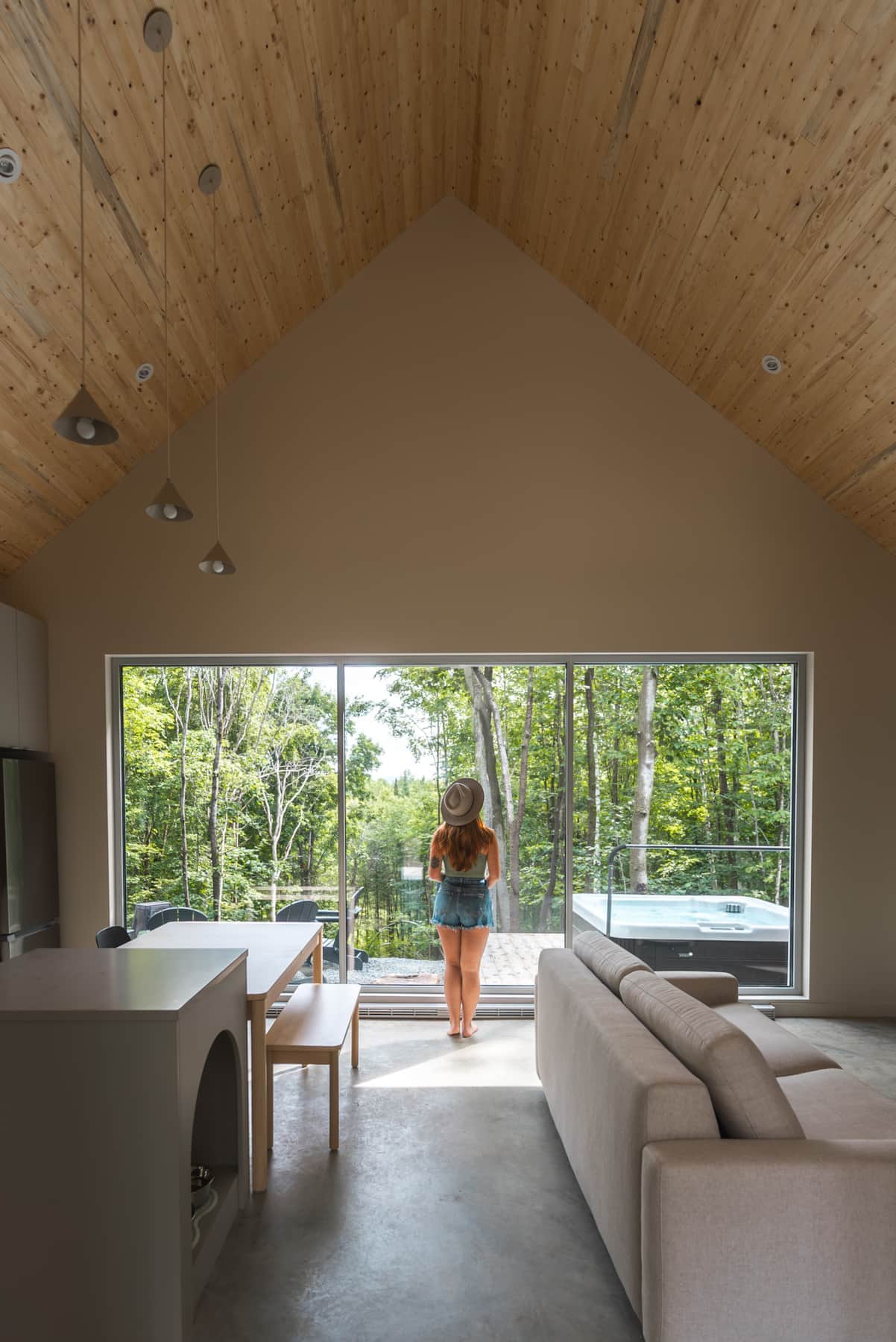 Belle fenestration sur la nature