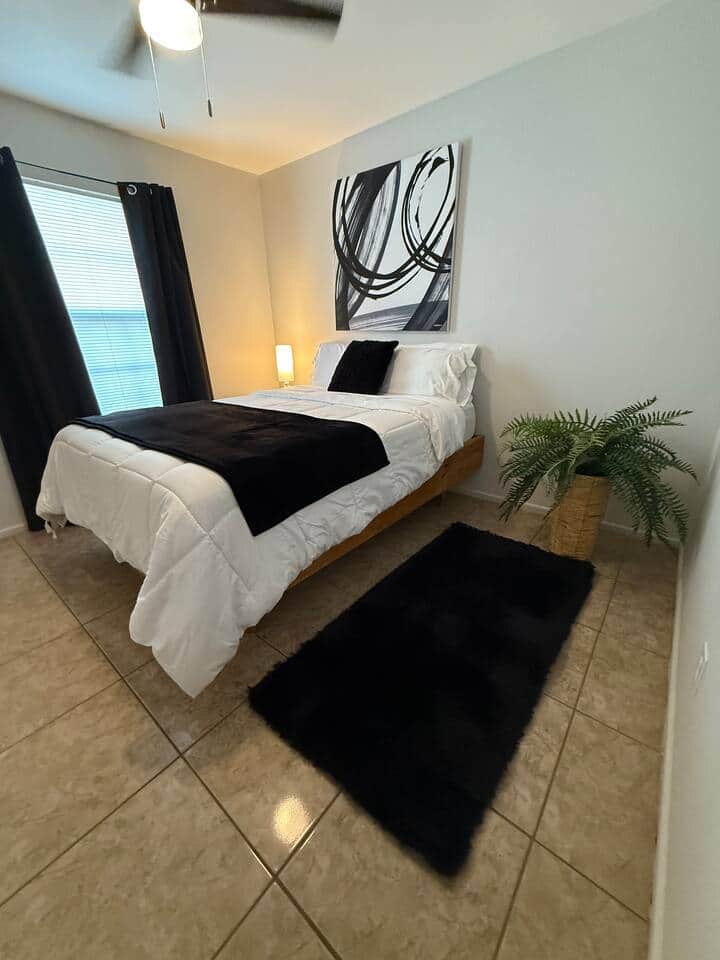 Bedroom 2 also has a comfortable queen bed. 