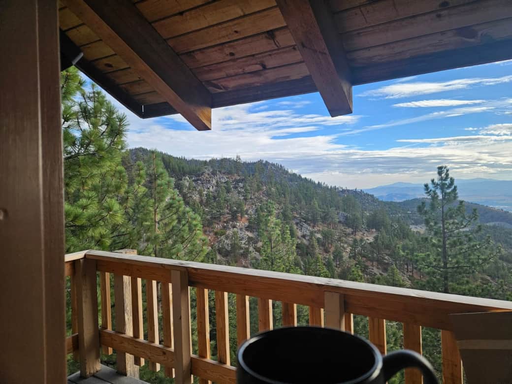 Morning view front door