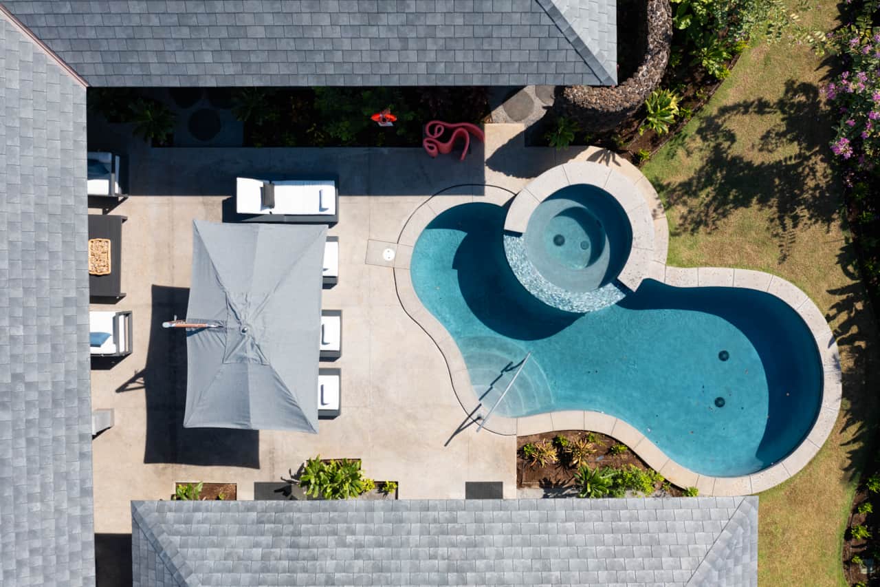 Enjoy the private pool with plenty of space to enjoy the sun or shade!