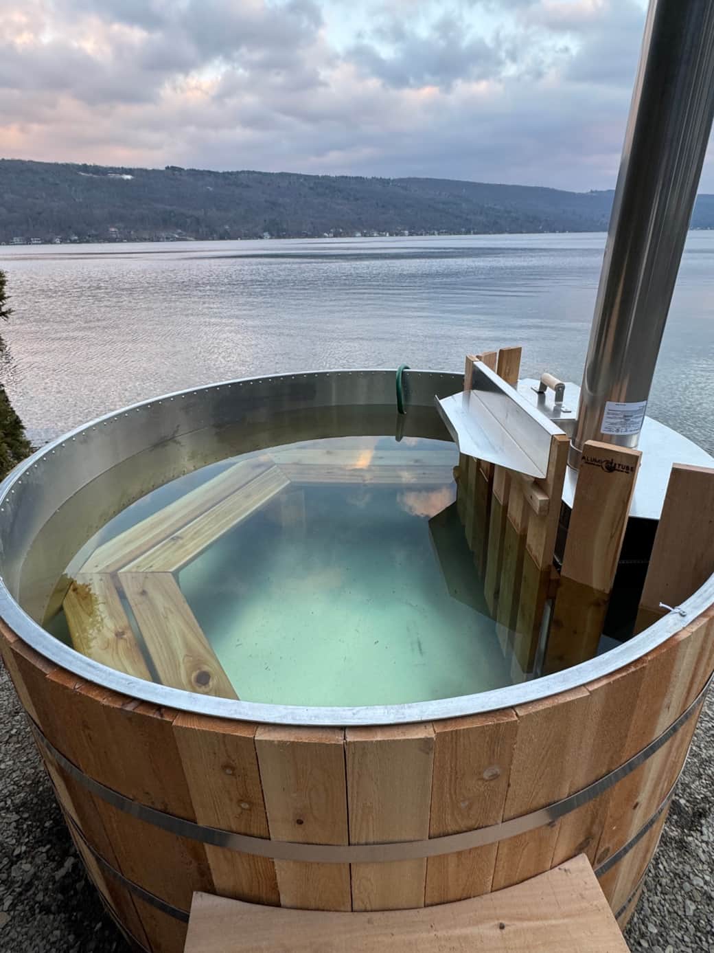 New wood fired Canadian cedar hotTub!It takes about 2-3hrs to get running, can last up to 10 days! New wood fired Canadian cedar hotTub!It takes about 2-3hrs to get running, can last up to 10 days!